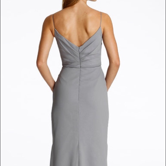 Hayley Paige Occasions Burgundy Bridesmaids Dress - Picture 4 of 7